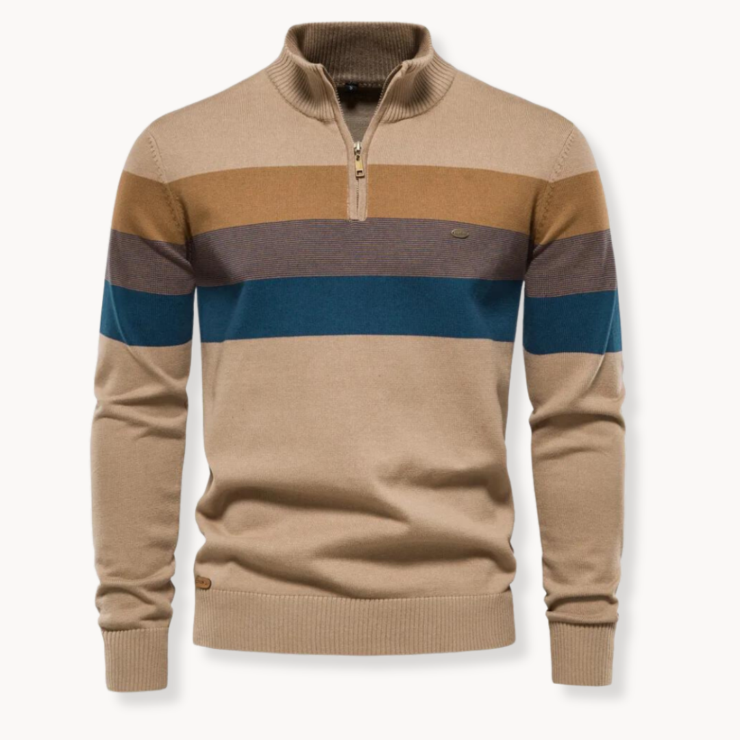 Aurullo - Maglione con zip a un quarto