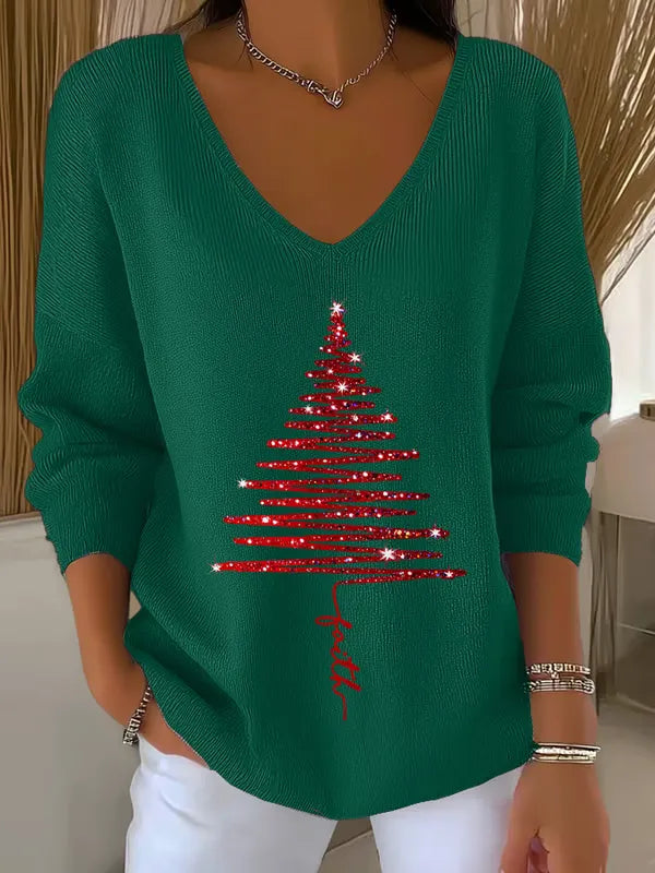 SAFIYA™|MAGLIA CON SCOLLO A V