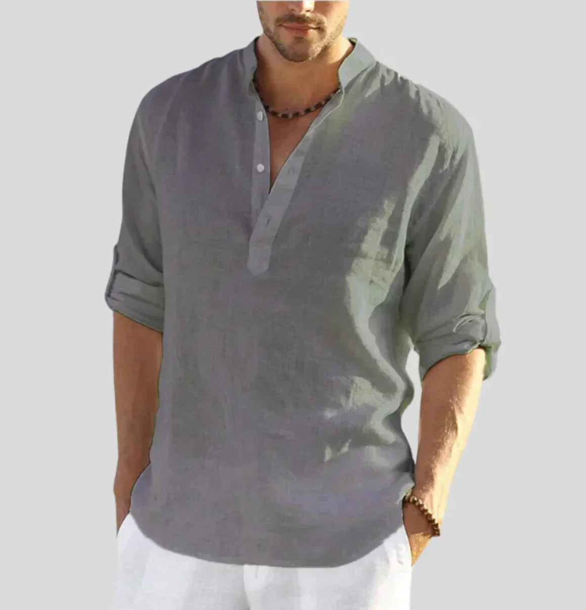 John – Camicia di lino per uomo