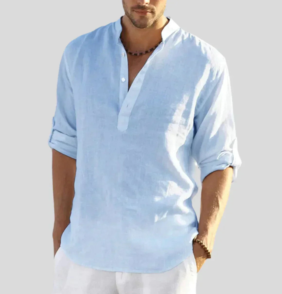 John – Camicia di lino per uomo