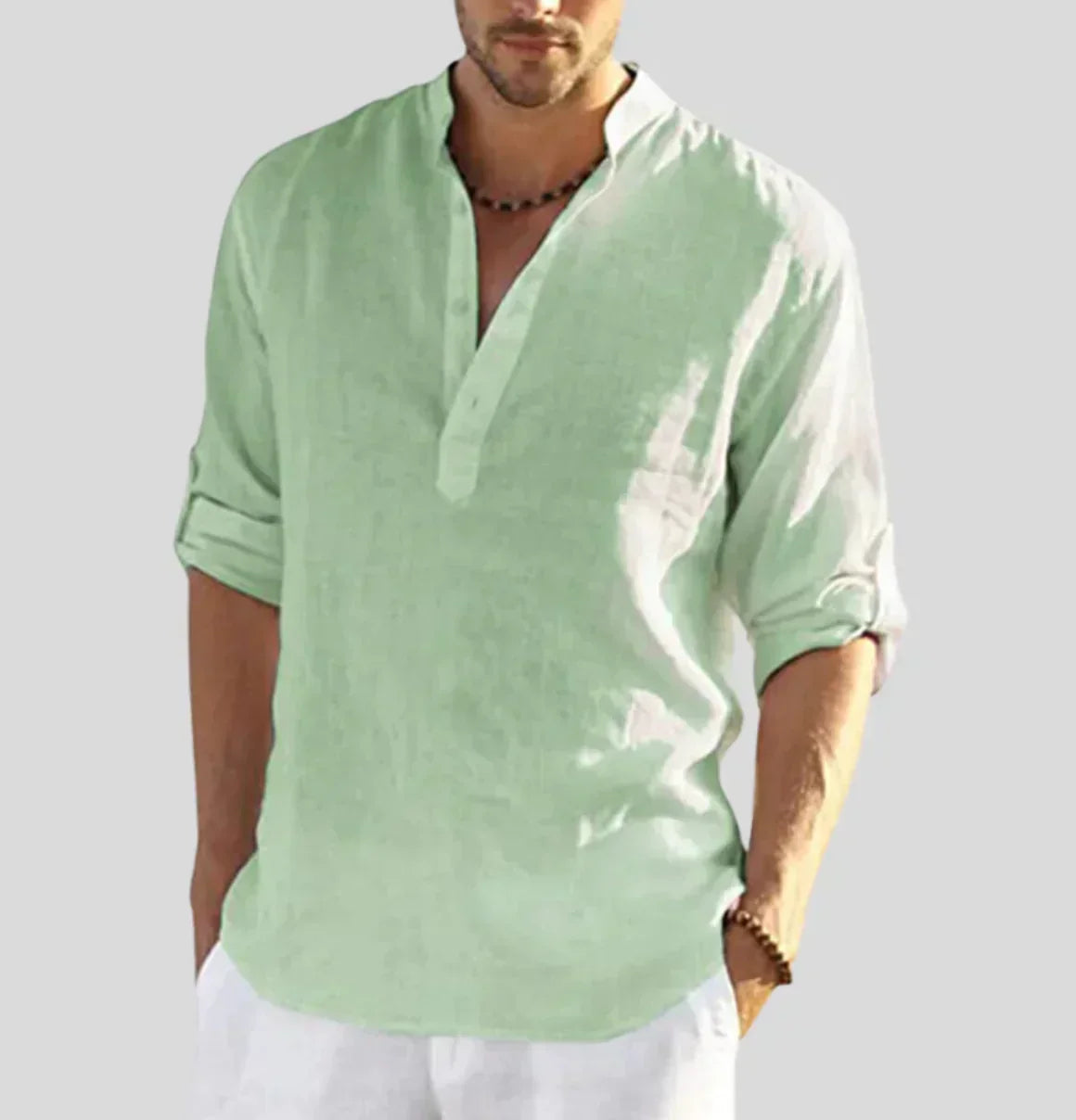 John – Camicia di lino per uomo
