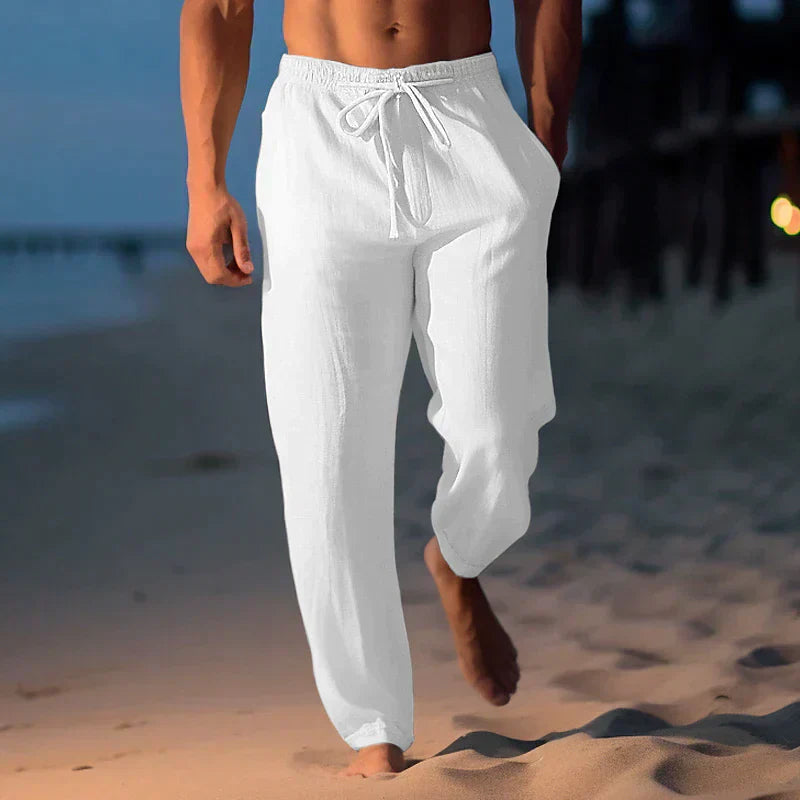 Matthew - pantaloni in lino alla moda da uomo
