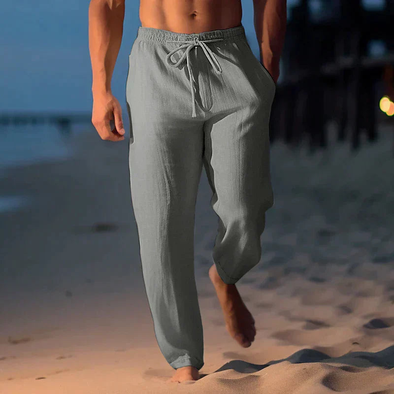 Matthew - pantaloni in lino alla moda da uomo