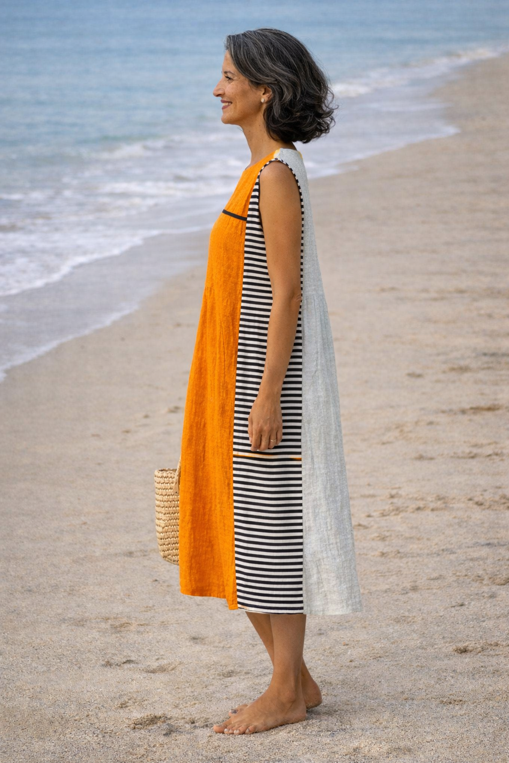 Maya | Vestito Midi a Righe