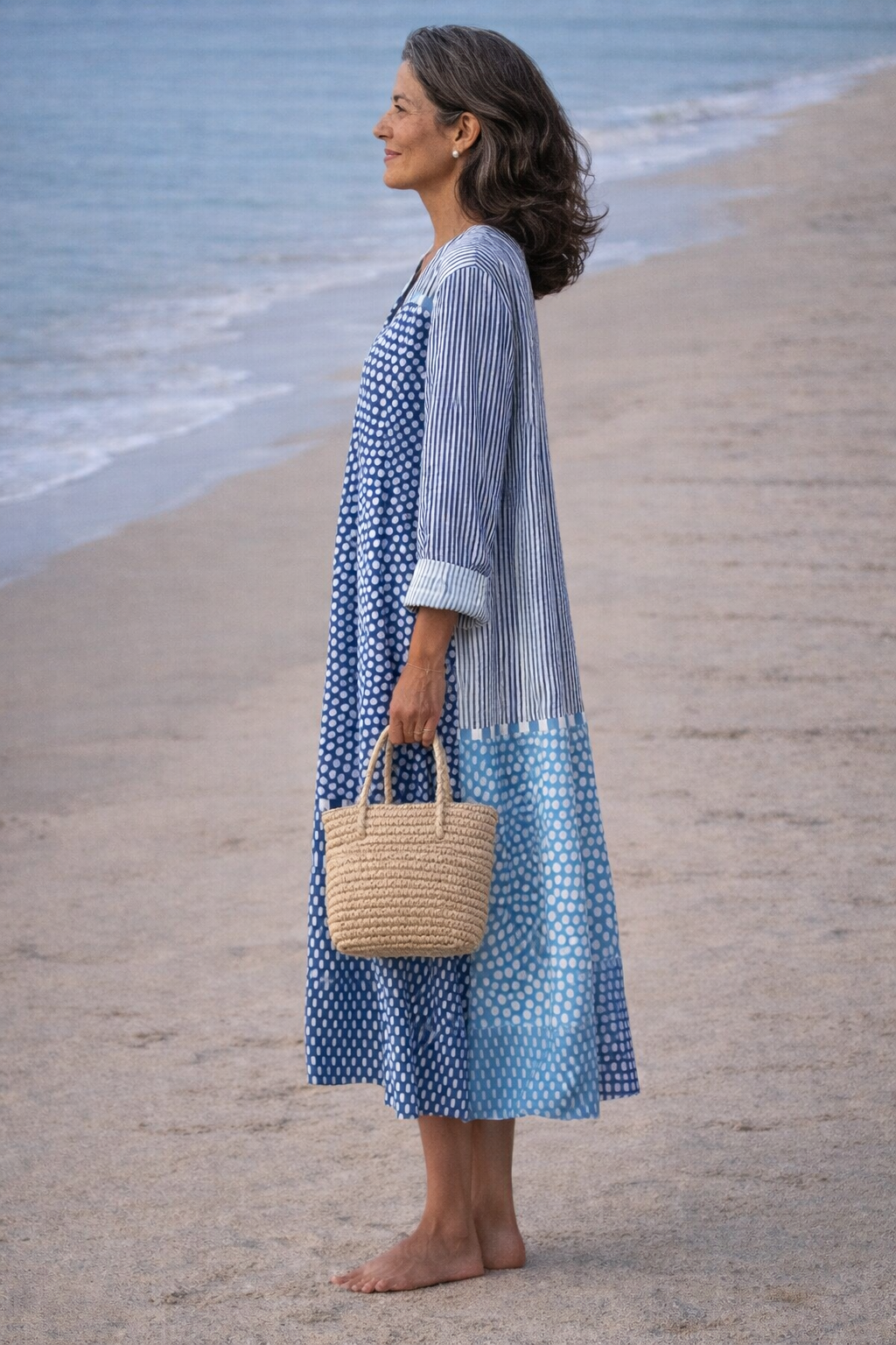 Brisa Vestito Fluido Blu