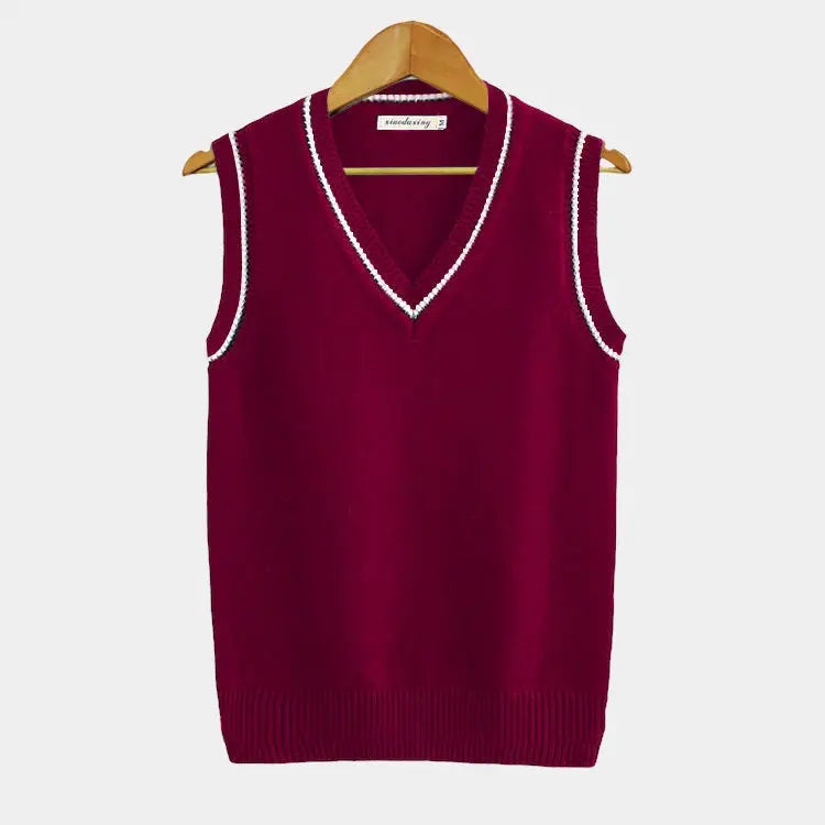 Édouard – Maglione senza maniche in Argento Antico