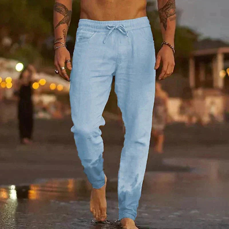 Majd - Leggeri Pantaloni di Lino per Uomo