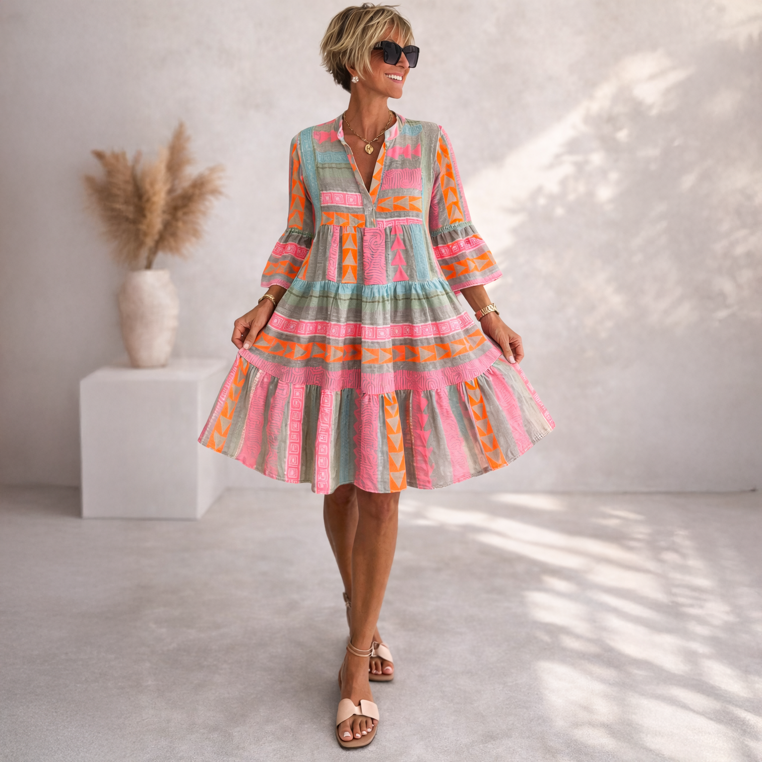 Lucia™ | Abito Midi Fluttuante