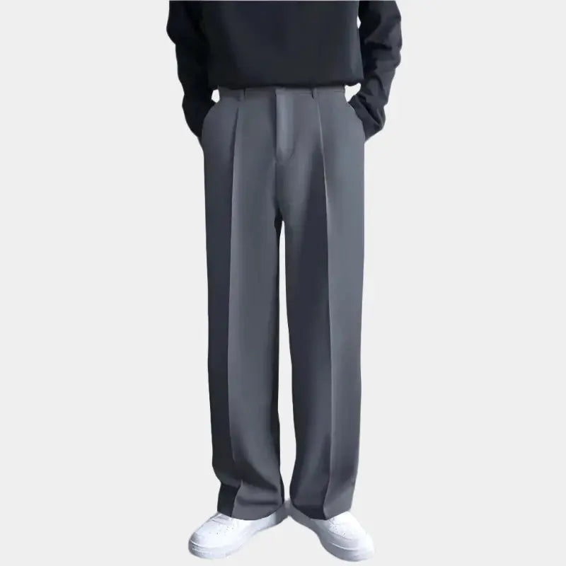 Emil – Pantaloni larghi da uomo con pieghe