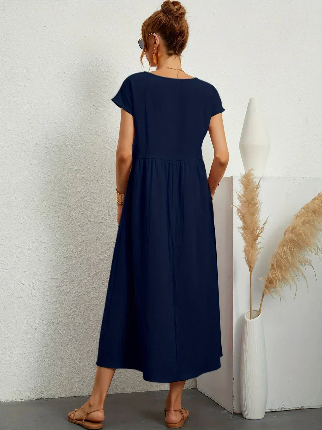 Gabrielle™ | Abito midi fluido dall’eleganza naturale