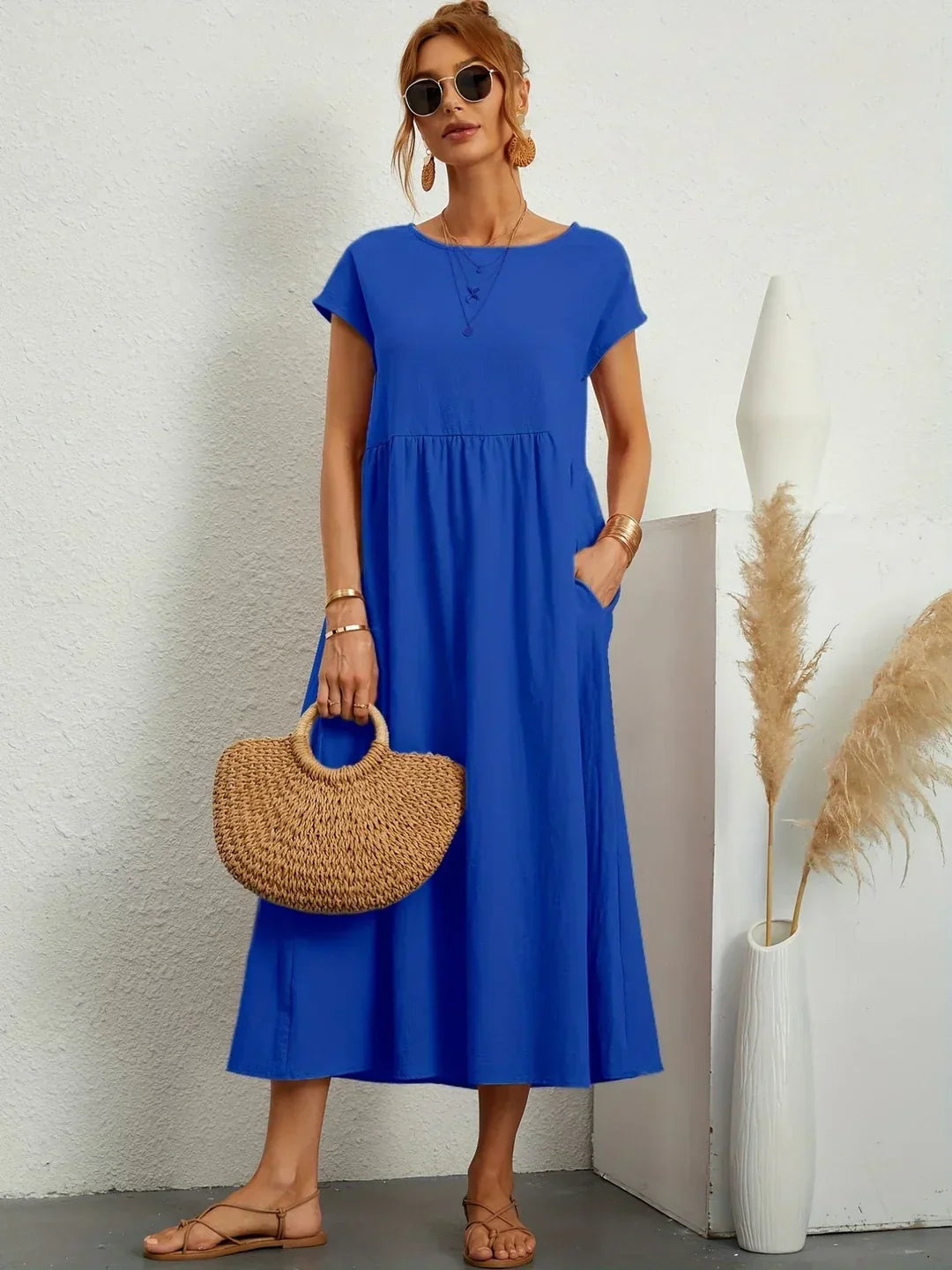 Gabrielle™ | Abito midi fluido dall’eleganza naturale