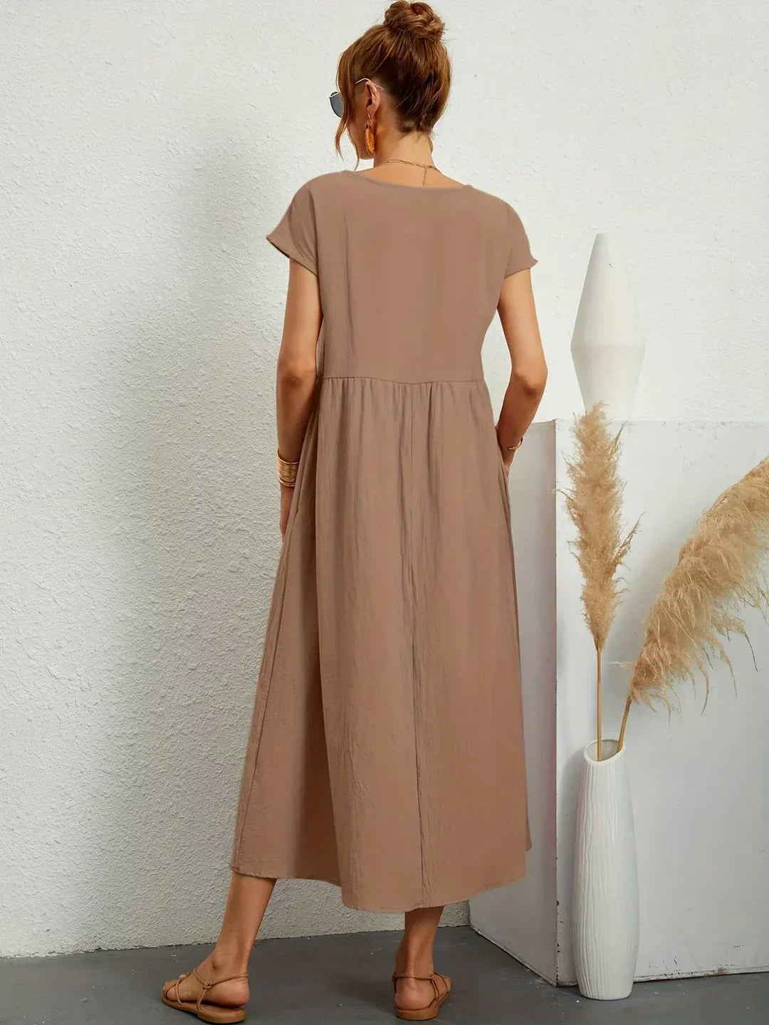 Gabrielle™ | Abito midi fluido dall’eleganza naturale