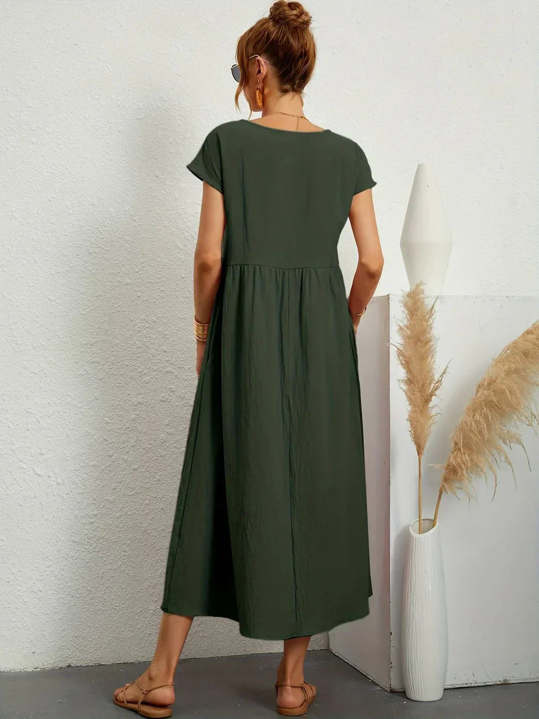 Gabrielle™ | Abito midi fluido dall’eleganza naturale