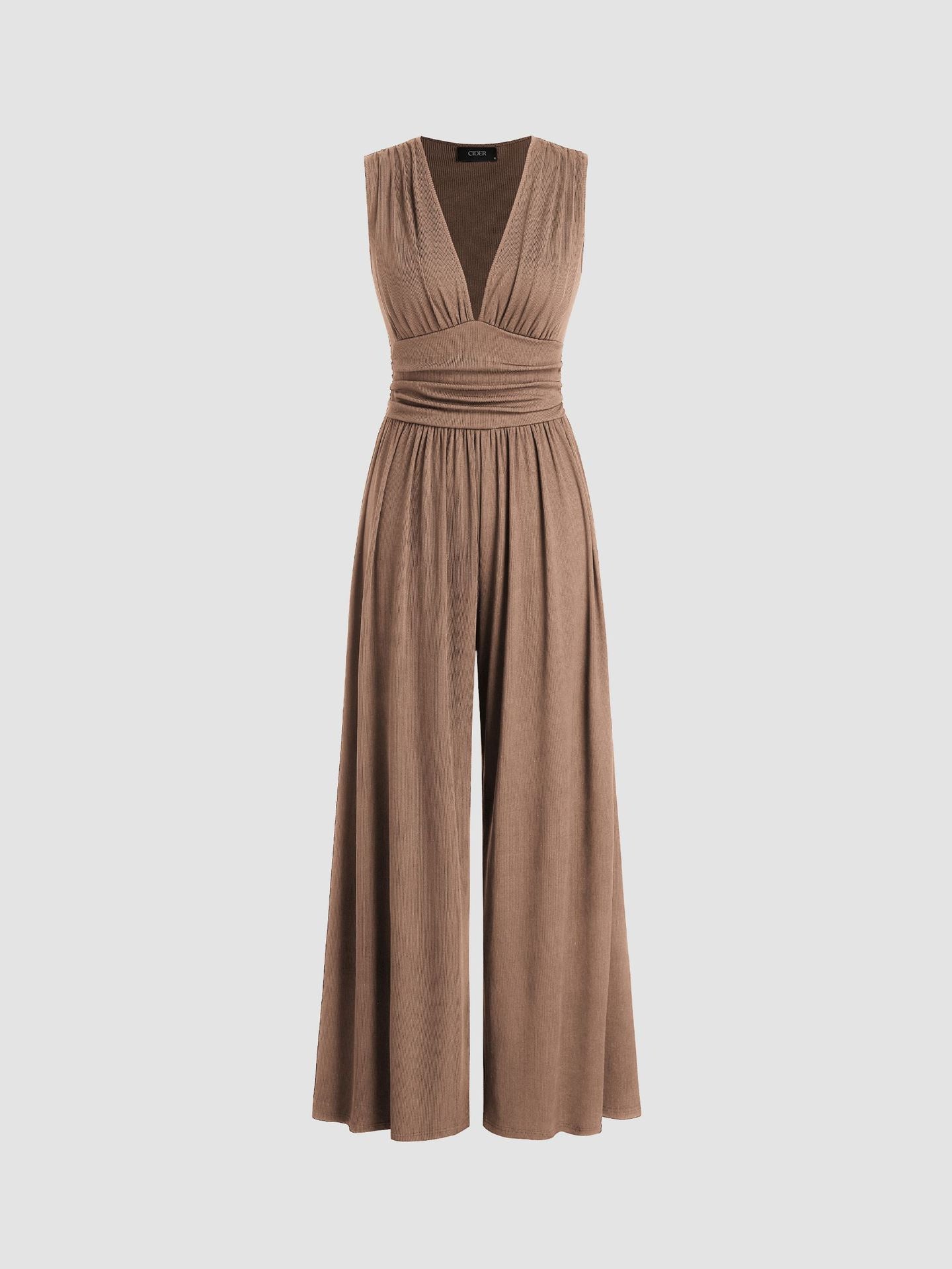 Alessandra™ | Tuta elegante smanicata a gamba ampia