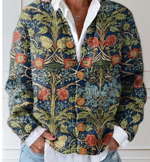 KARMEN™|CARDIGAN FLOREALE VINTAGE