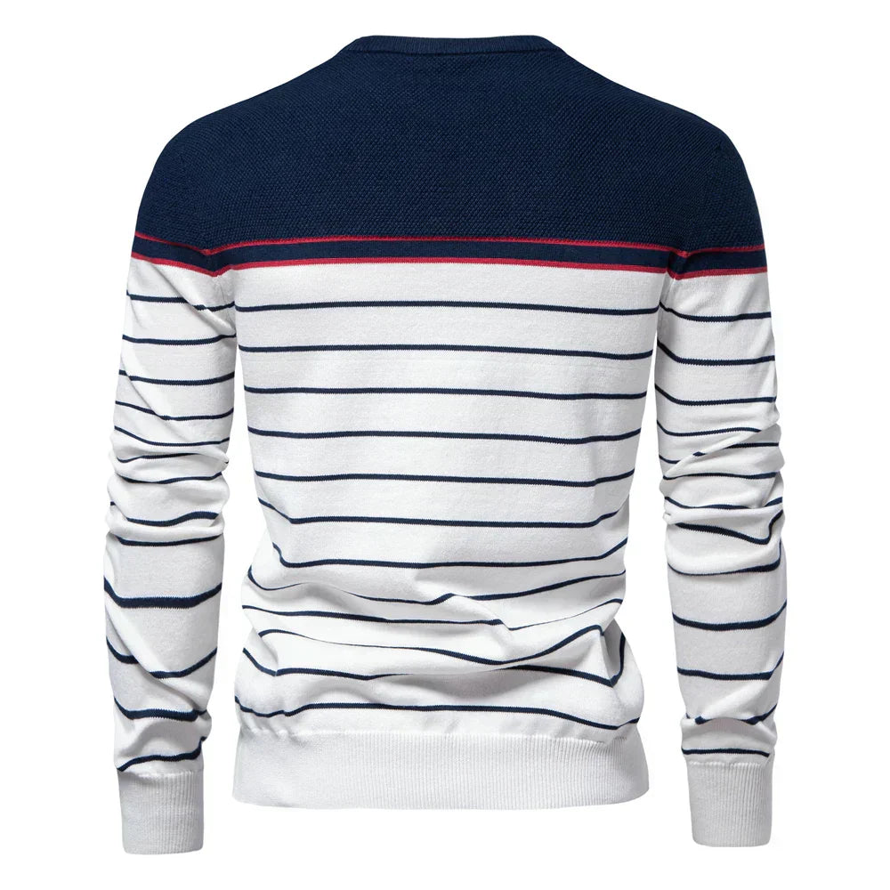 Augustin™ | Pull Rayé Marin