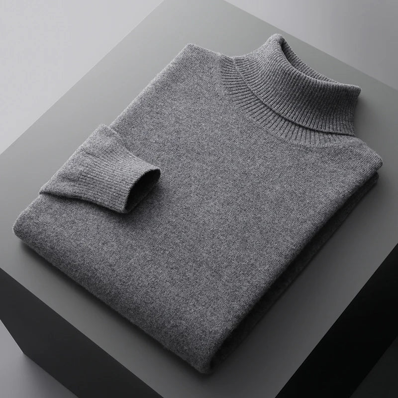 Louis - Maglione lavorato a maglia con collo arrotolato