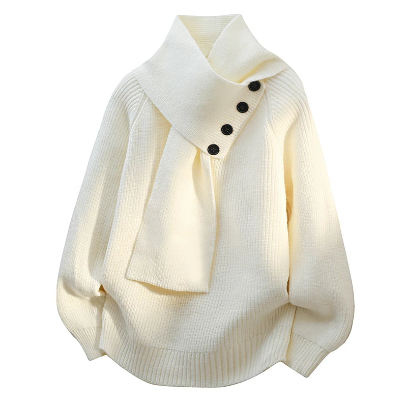 ELZA™|MAGLIONE COLLO SCIARPA
