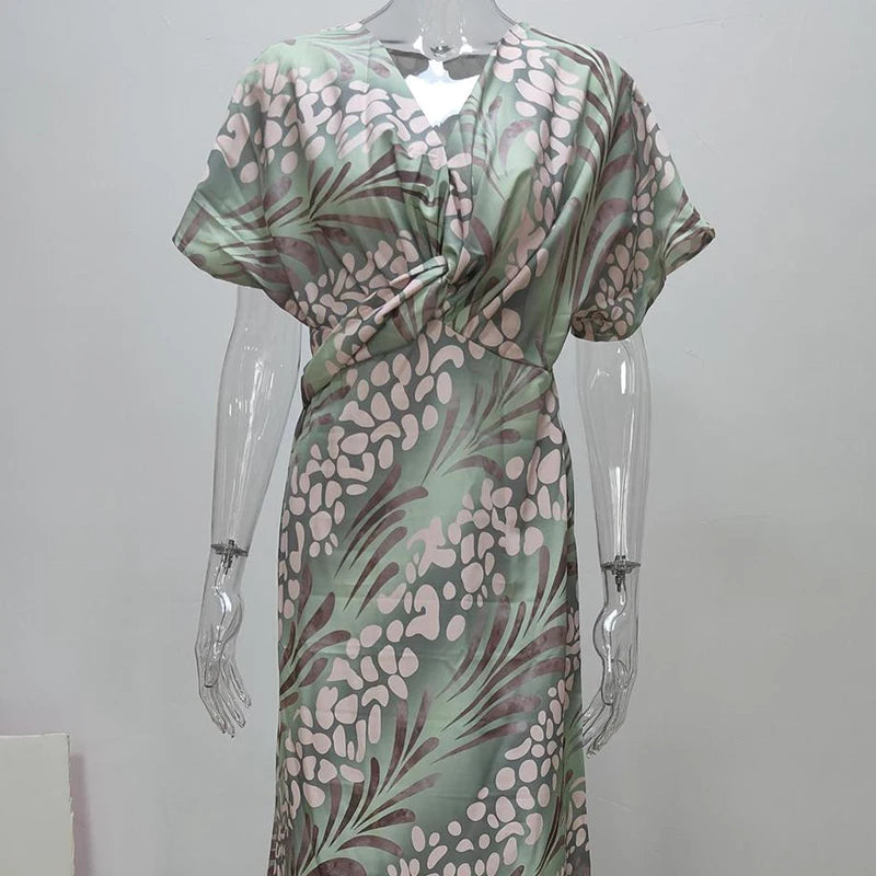 Serena™ | Abito maxi estivo con stampa mediterranea