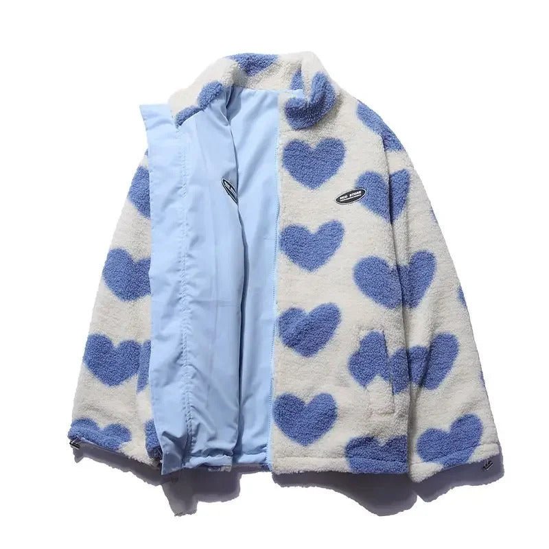 Monique™ | Veste réversible aux cœurs délicats