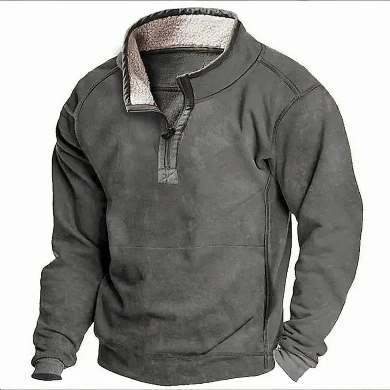 SILVORO | Maglione Invernale con Zip – Comfort Classico