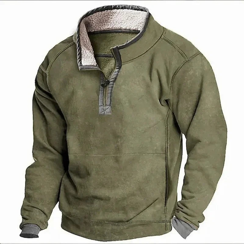 SILVORO | Maglione Invernale con Zip – Comfort Classico