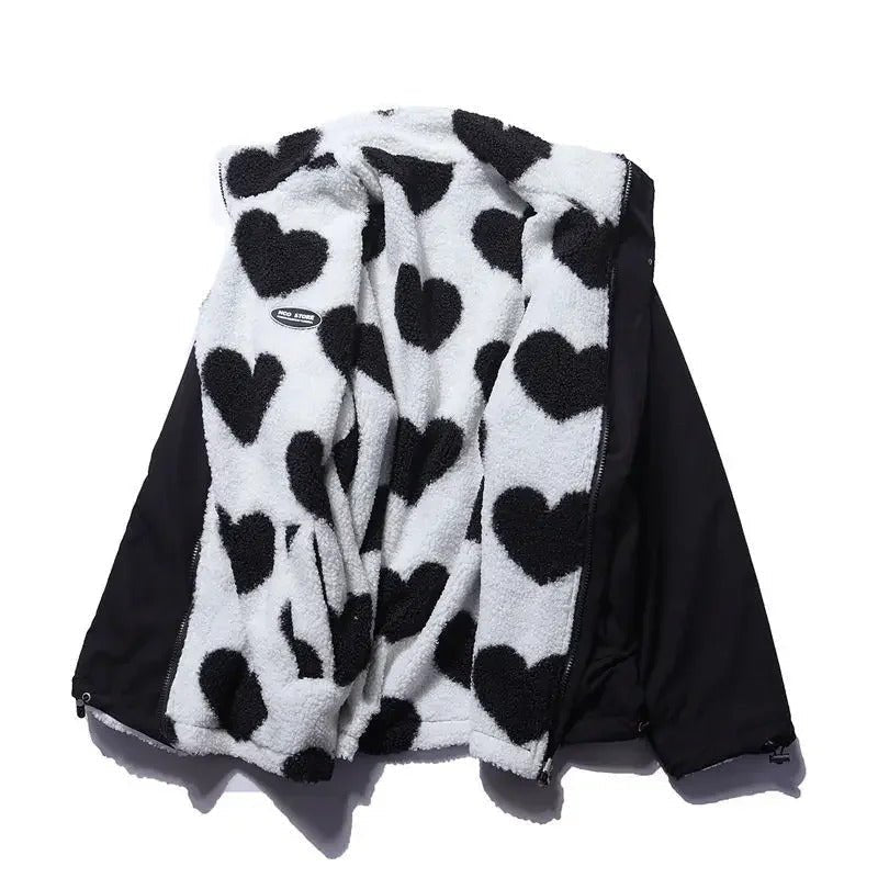 Monique™ | Veste réversible aux cœurs délicats