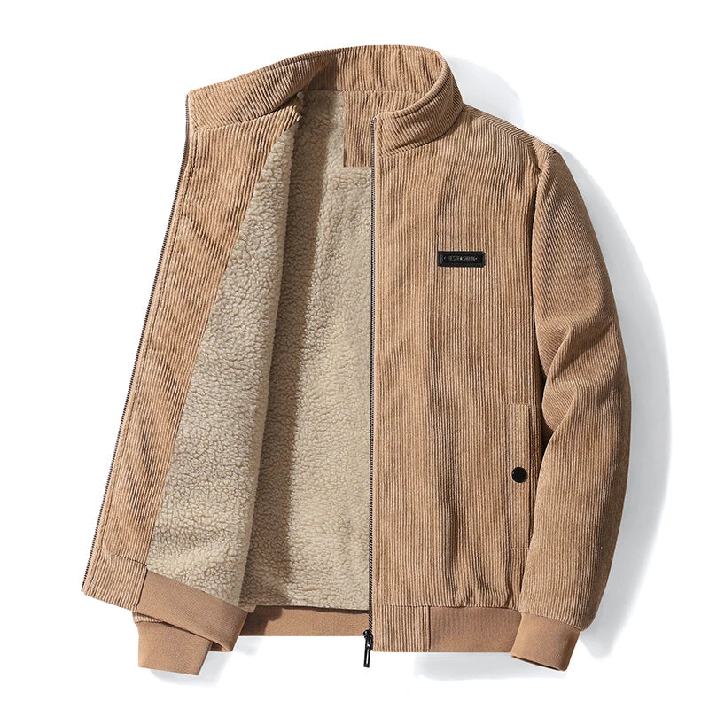 Udo | giacca in corduroy con fodera in pile