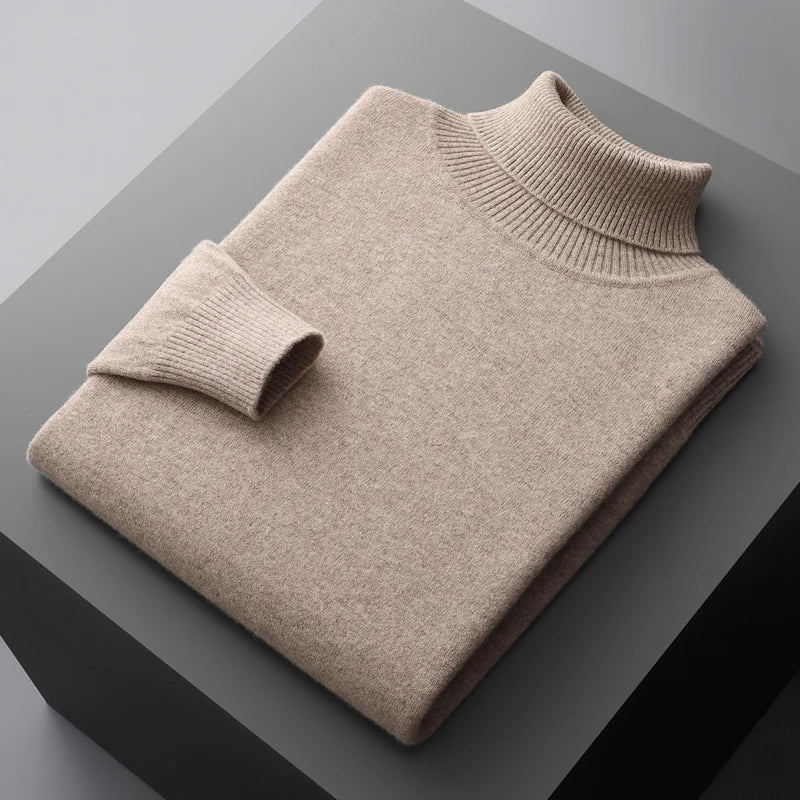 Louis - Maglione lavorato a maglia con collo arrotolato