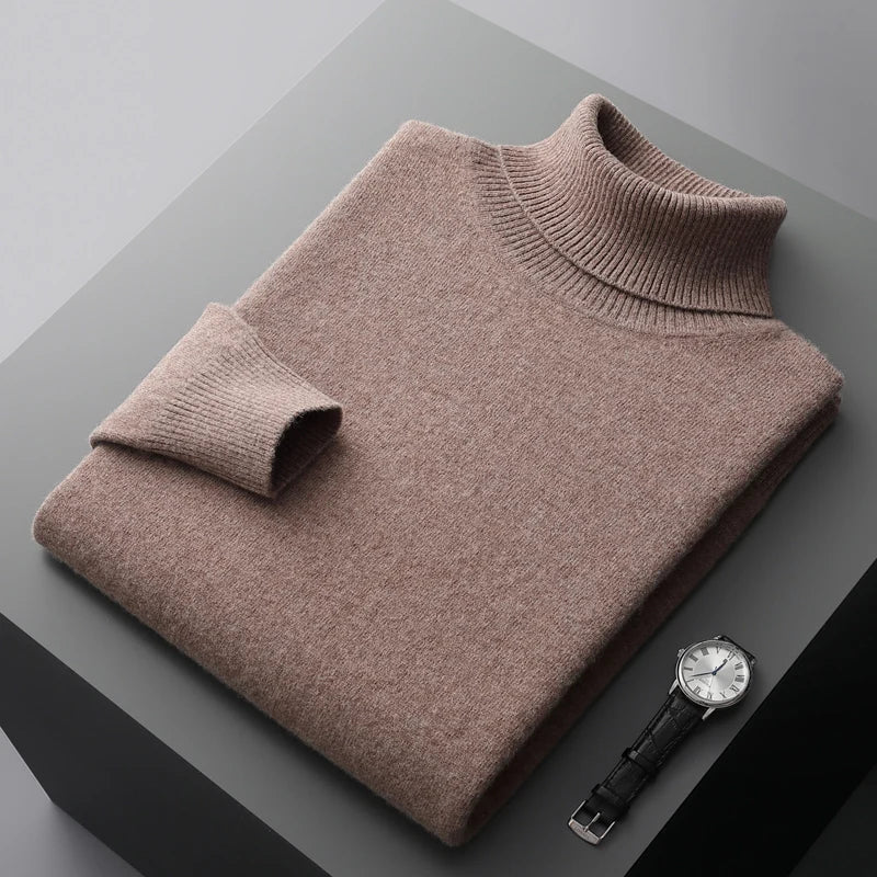 Louis - Maglione lavorato a maglia con collo arrotolato