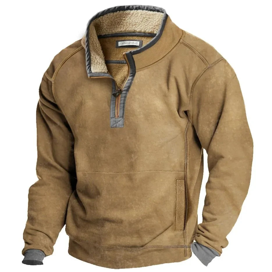 SILVORO | Maglione Invernale con Zip – Comfort Classico
