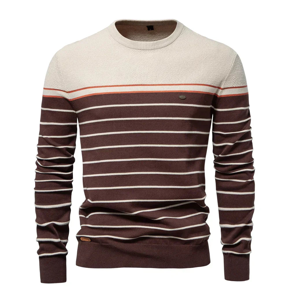Augustin™ | Pull Rayé Marin