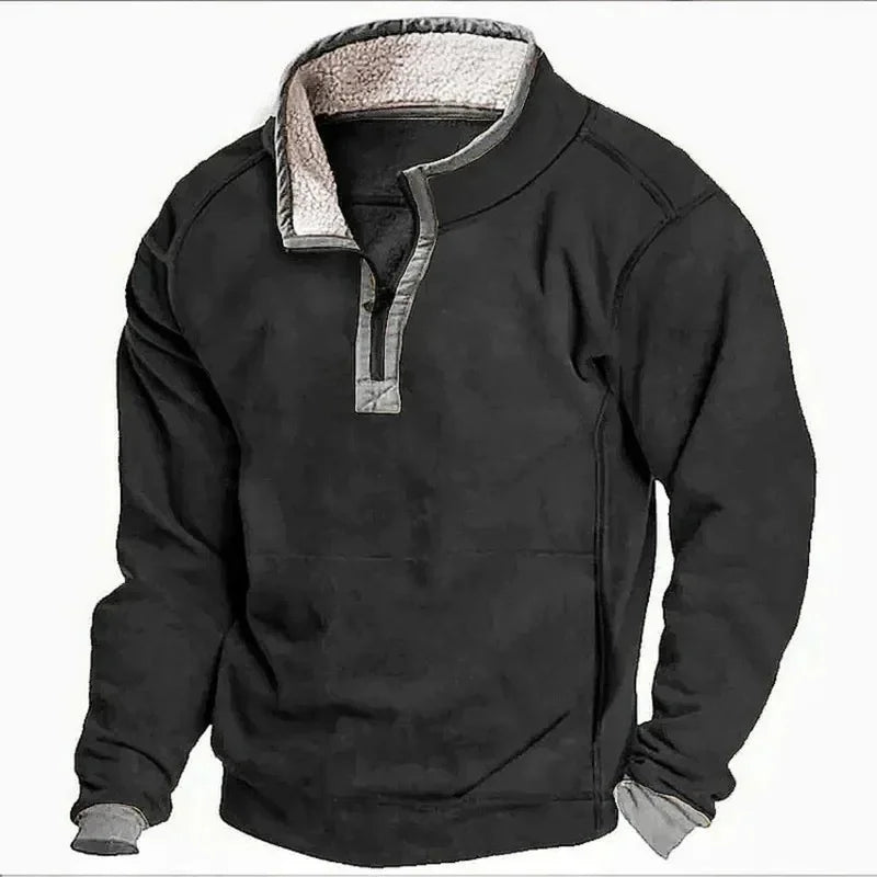 SILVORO | Maglione Invernale con Zip – Comfort Classico