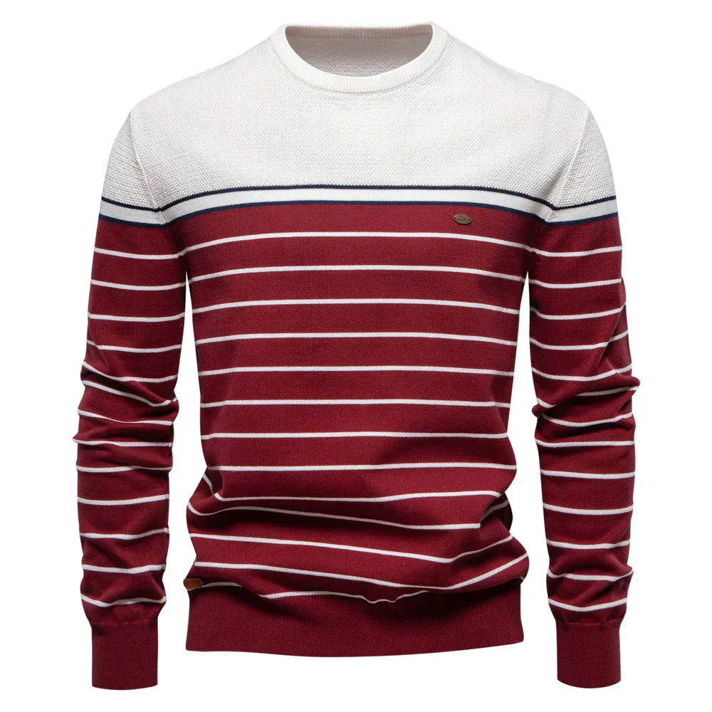Augustin™ | Pull Rayé Marin