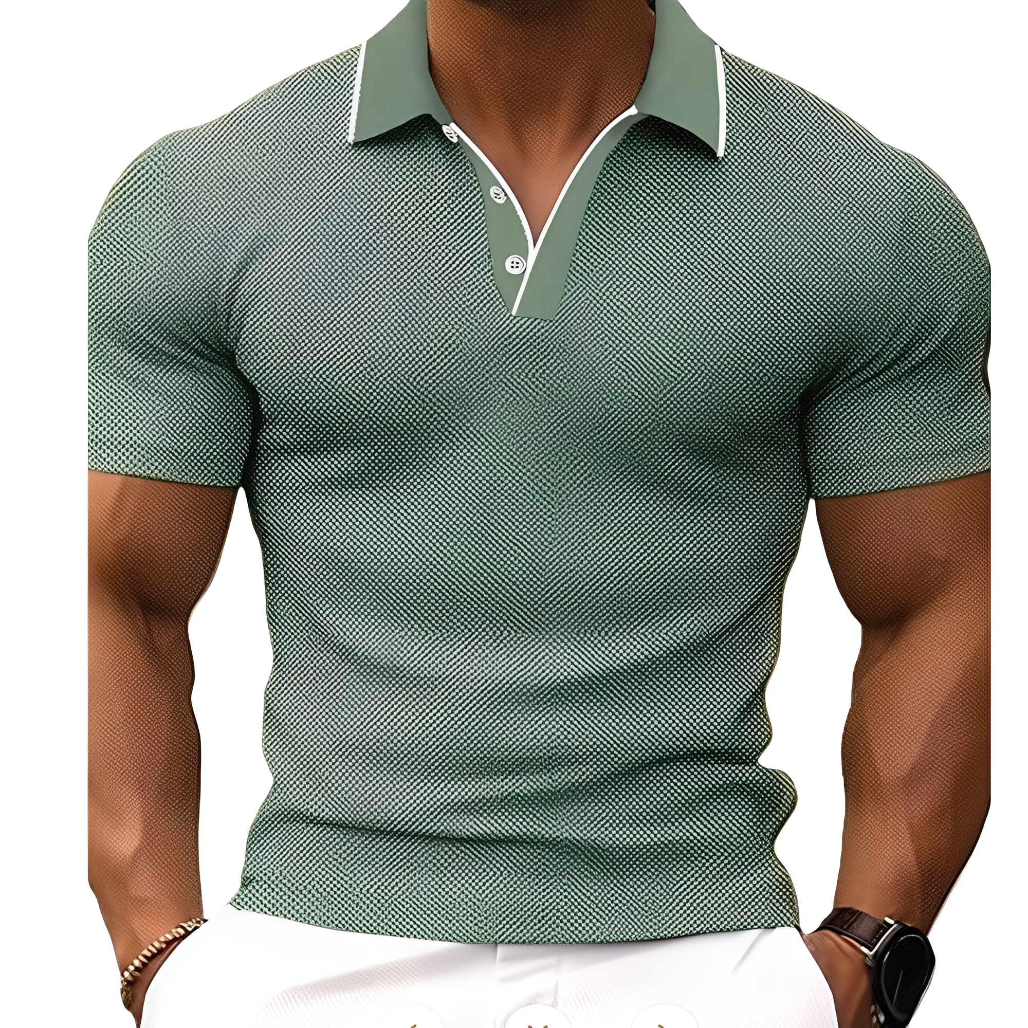 Florence - Polo casual con bottoni per uomo
