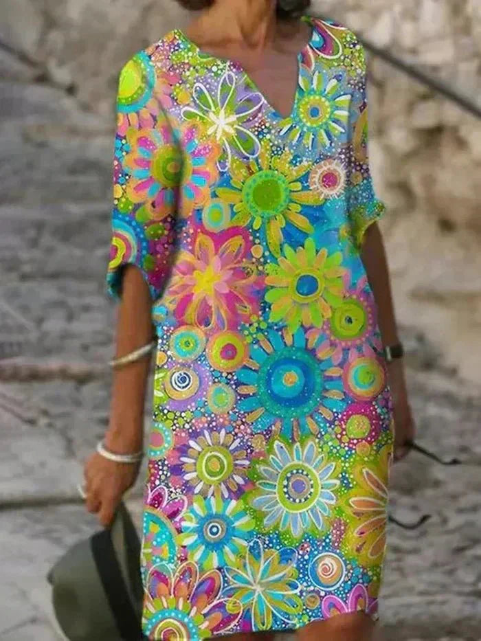 Nira | Abito Midi Floreale Eclatante