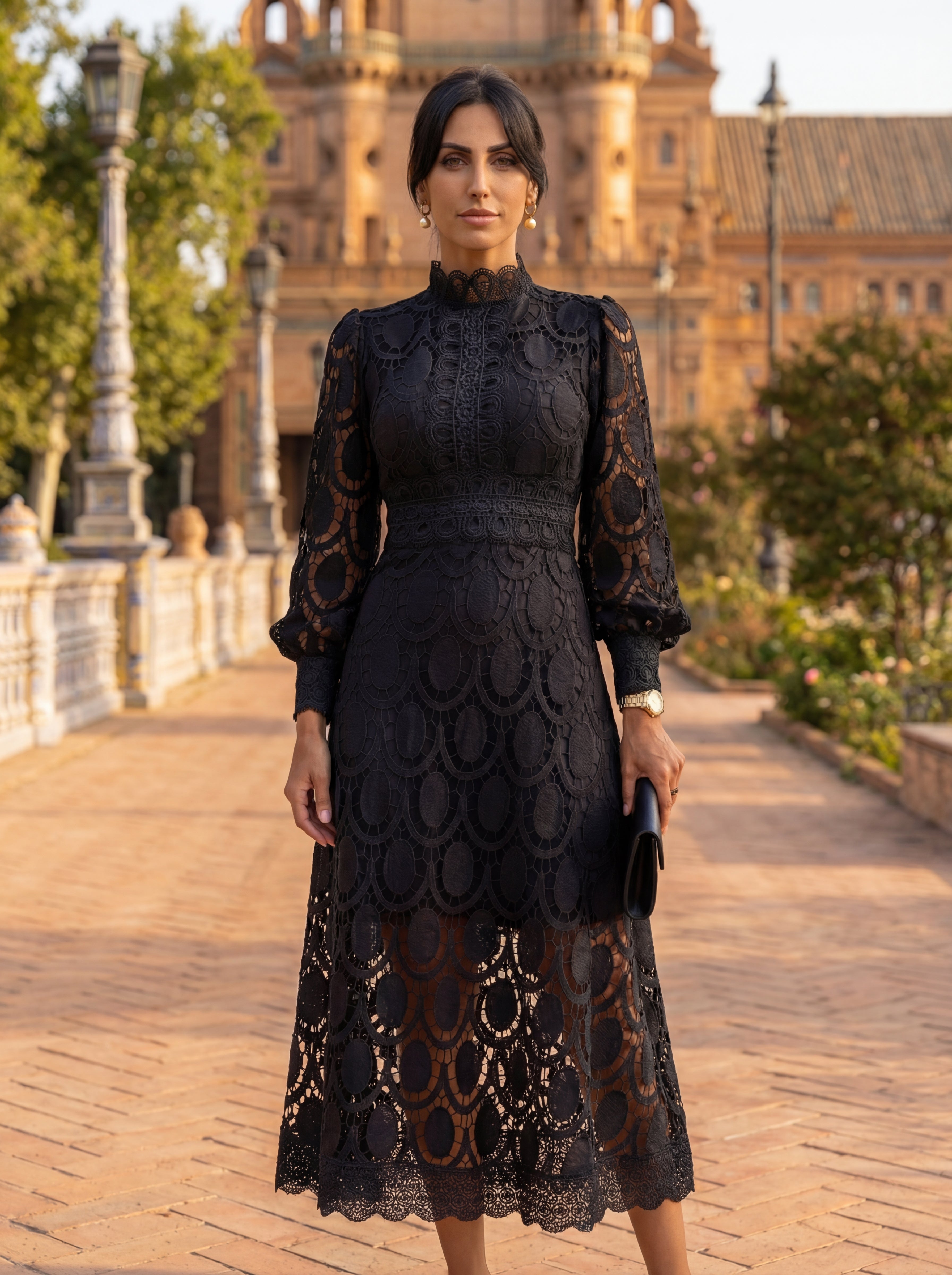 Carmona™ | Abito in Pizzo Elegante