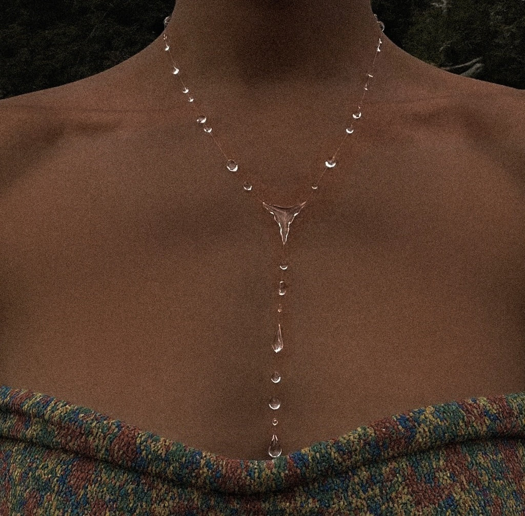 Collana a cascata di gocce