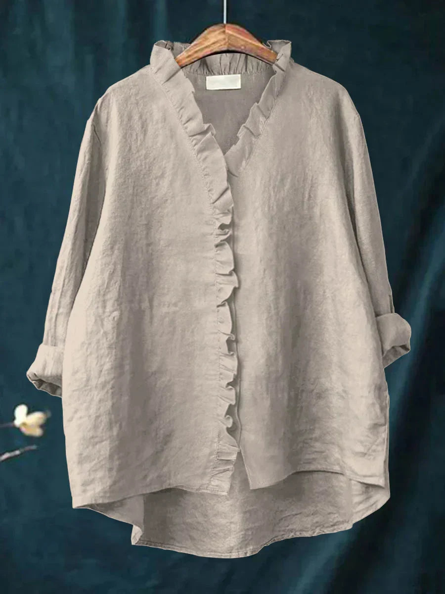 ARIANNA™|CAMICIA CON VOLANT