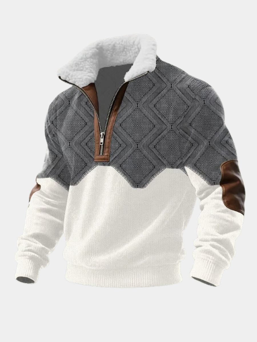SILVORO | MAGLIONE A COLLO ALTO IN PILE