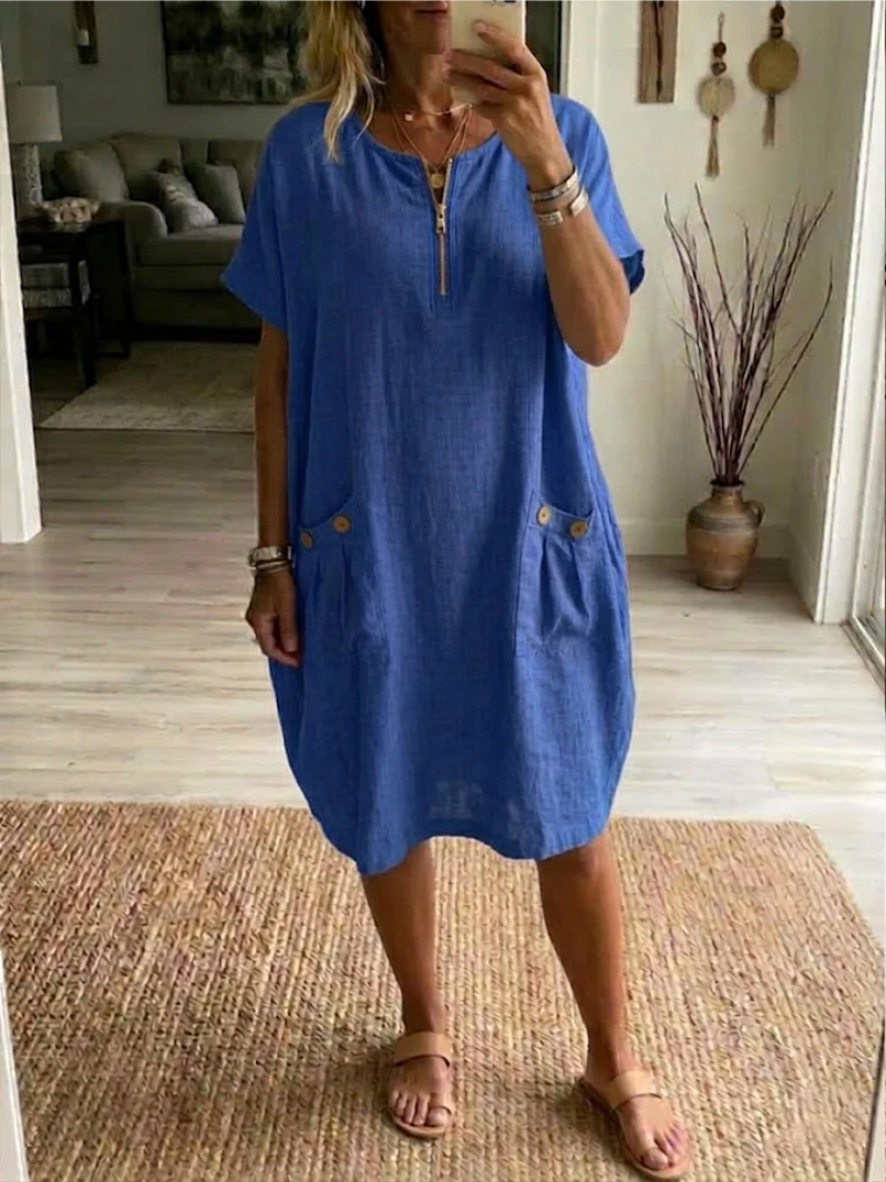 Tessa™ | Abito con zip frontale