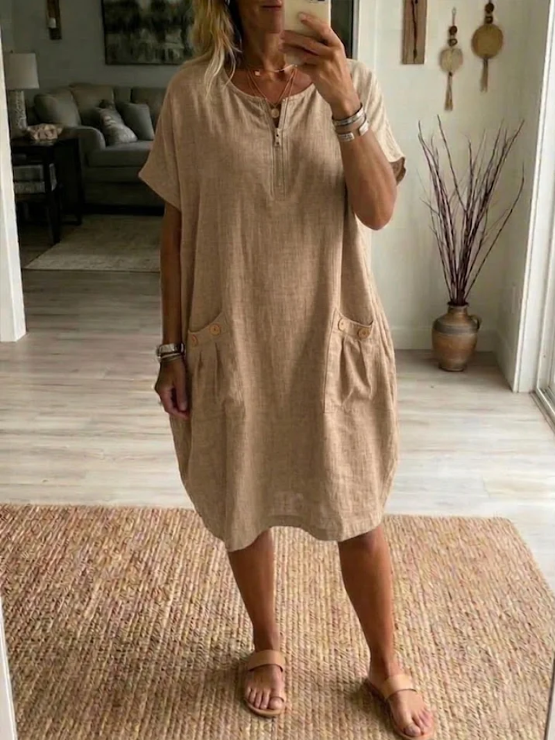 Tessa™ | Abito con zip frontale