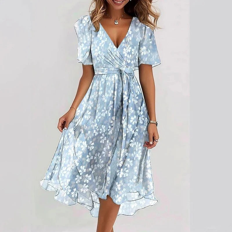 Ludovica™ | Abito elegante dai colori vibranti