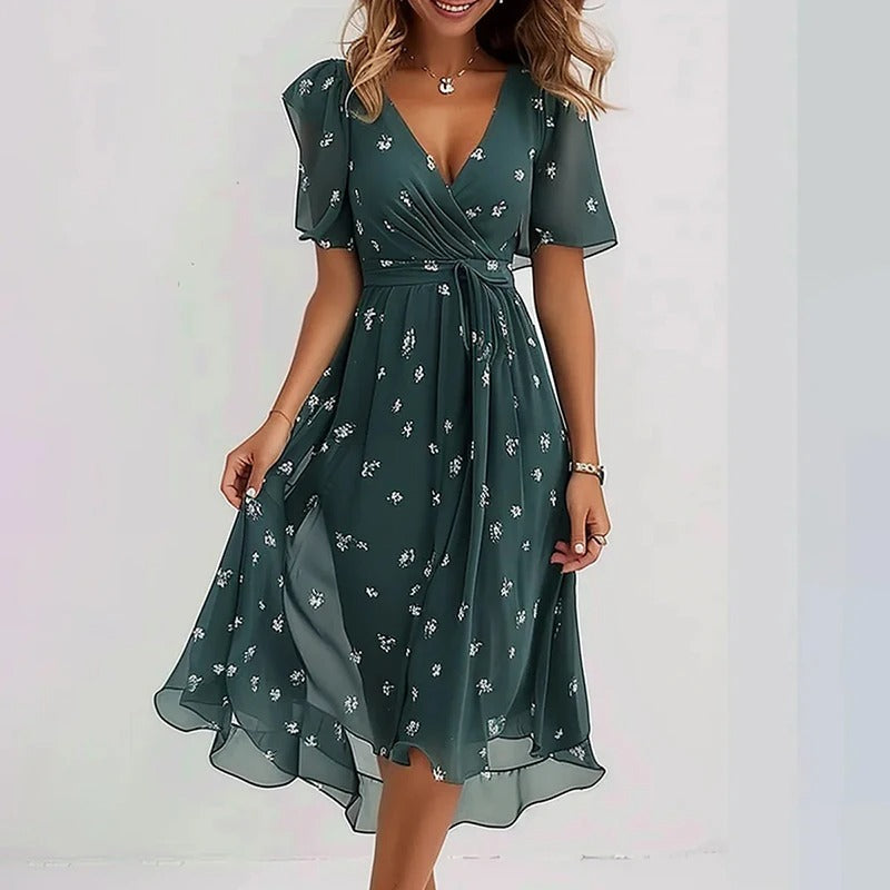 Ludovica™ | Abito elegante dai colori vibranti