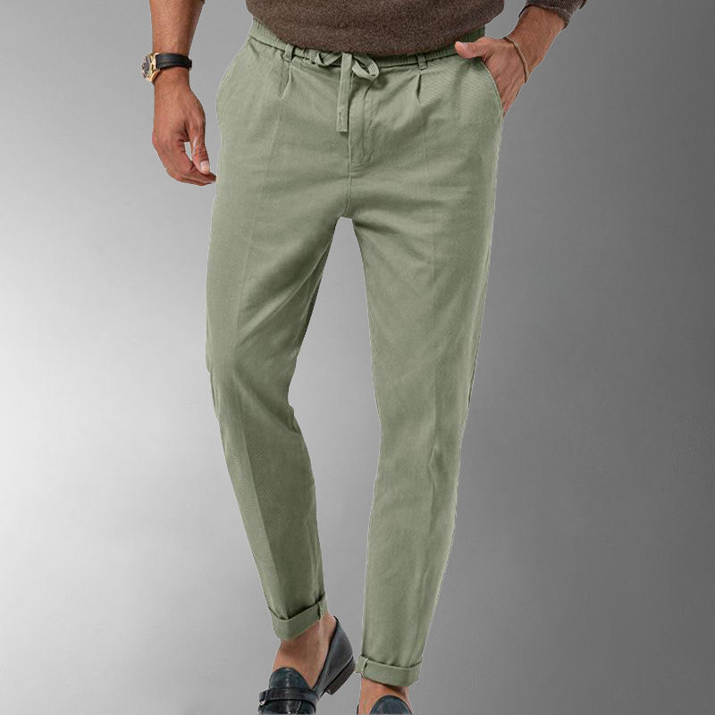 Jacob - Uomo Pantaloni di Lino per Comfort e Stile