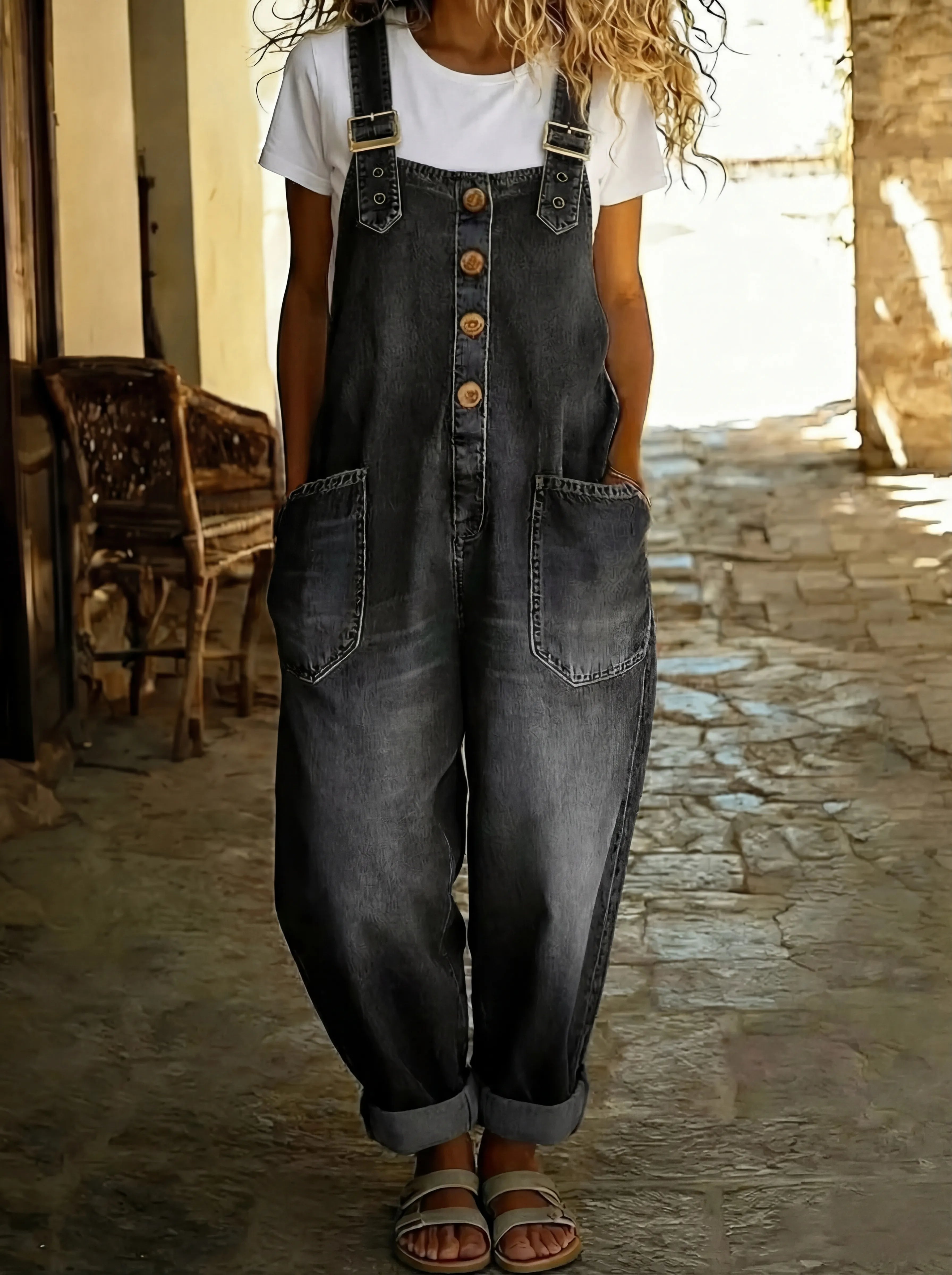 Camilla™ | Tuta in denim dal carattere casual chic