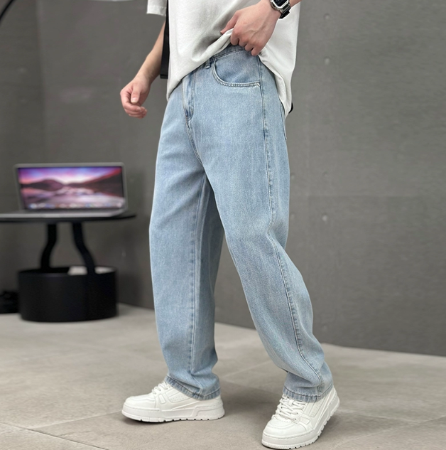 Lysander - Uomo Elegante Jeans Gamba Dritta