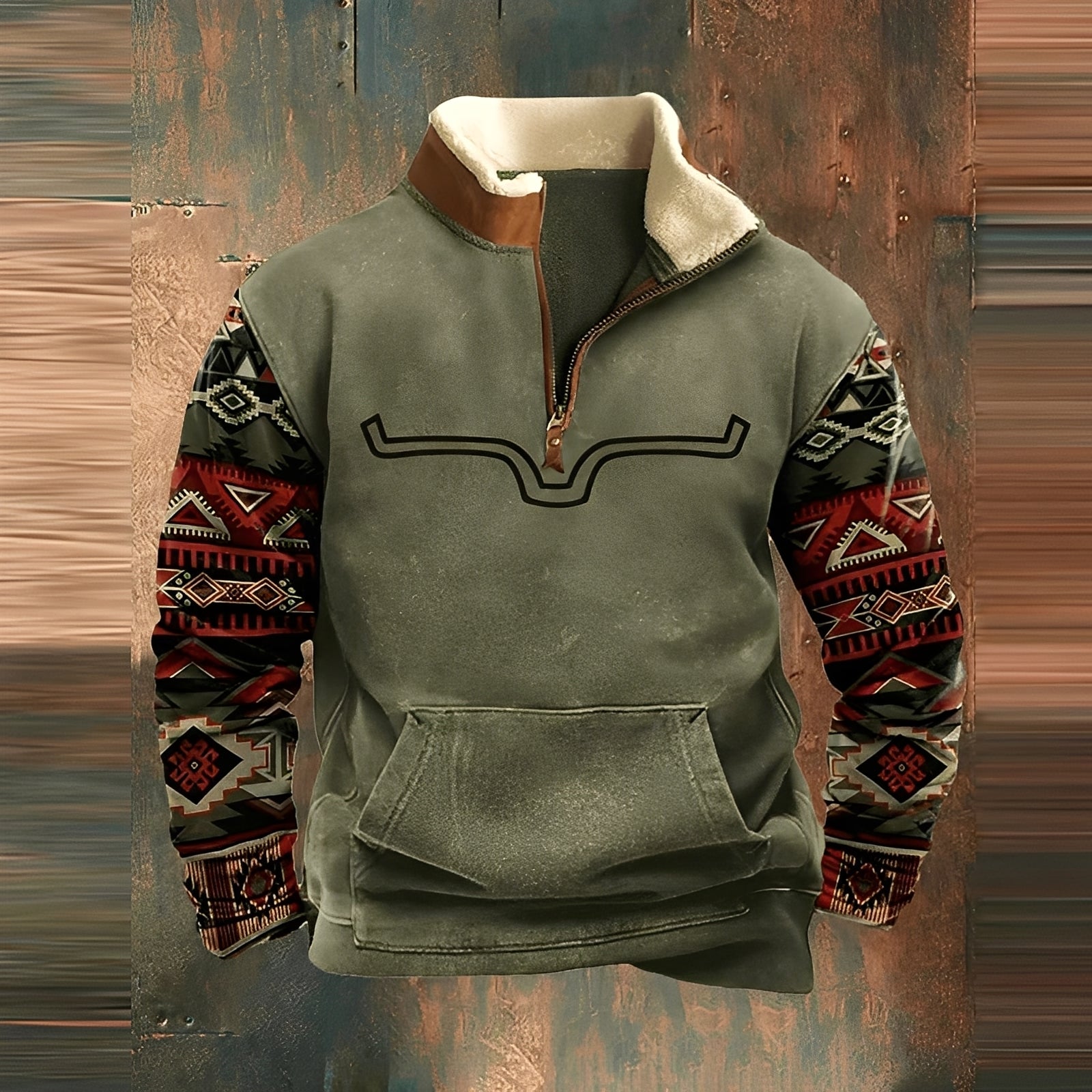 Kenton - Maglione elegante con zip per uomo