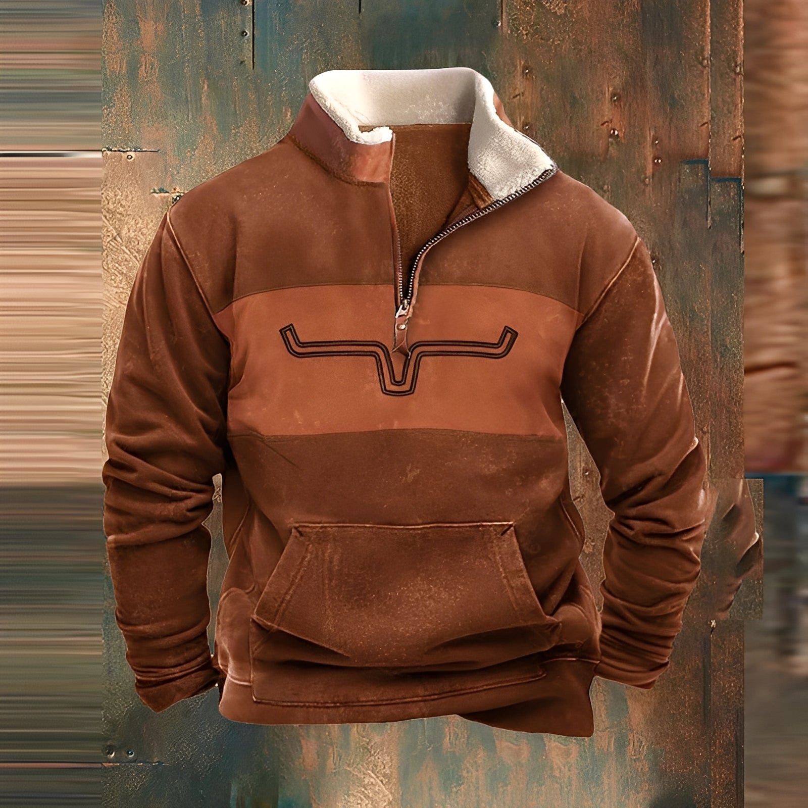 Kenton - Maglione elegante con zip per uomo