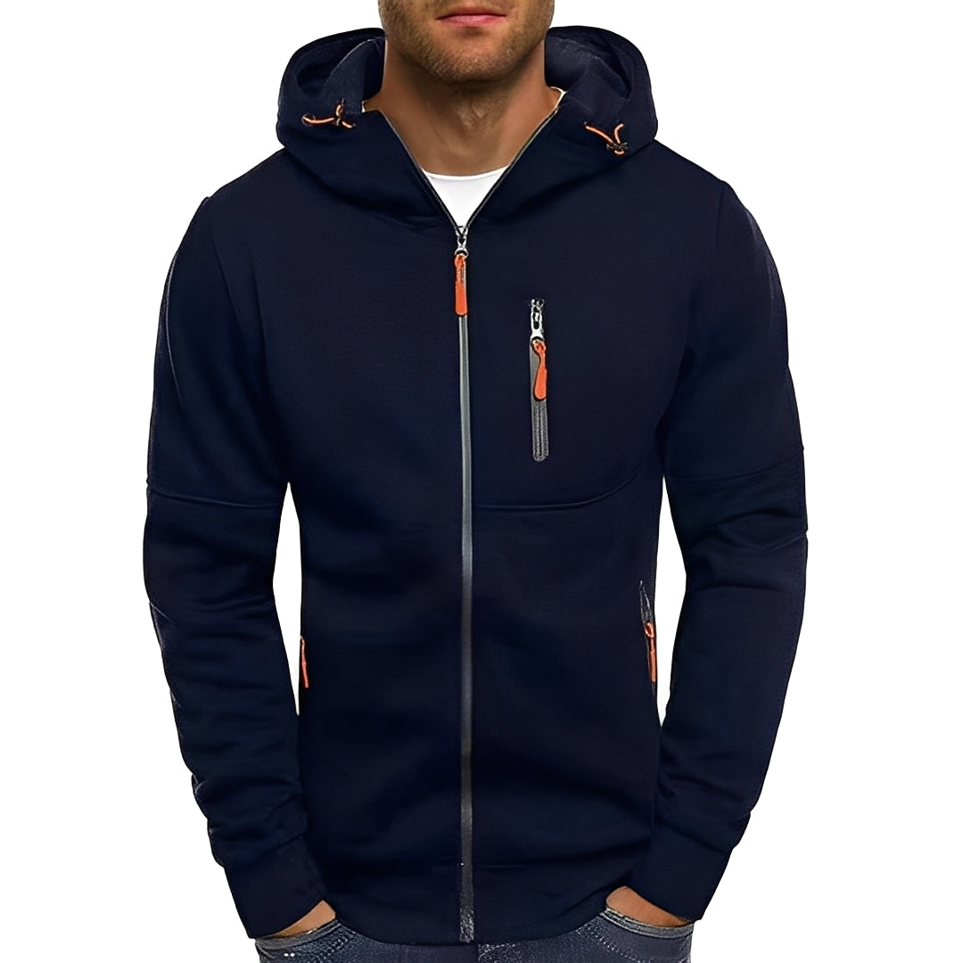 Lowell - Casual, elegante giacca con cappuccio per uomini